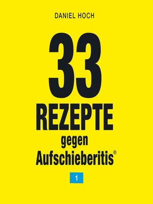 cover image of 33 Rezepte gegen Aufschieberitis 1